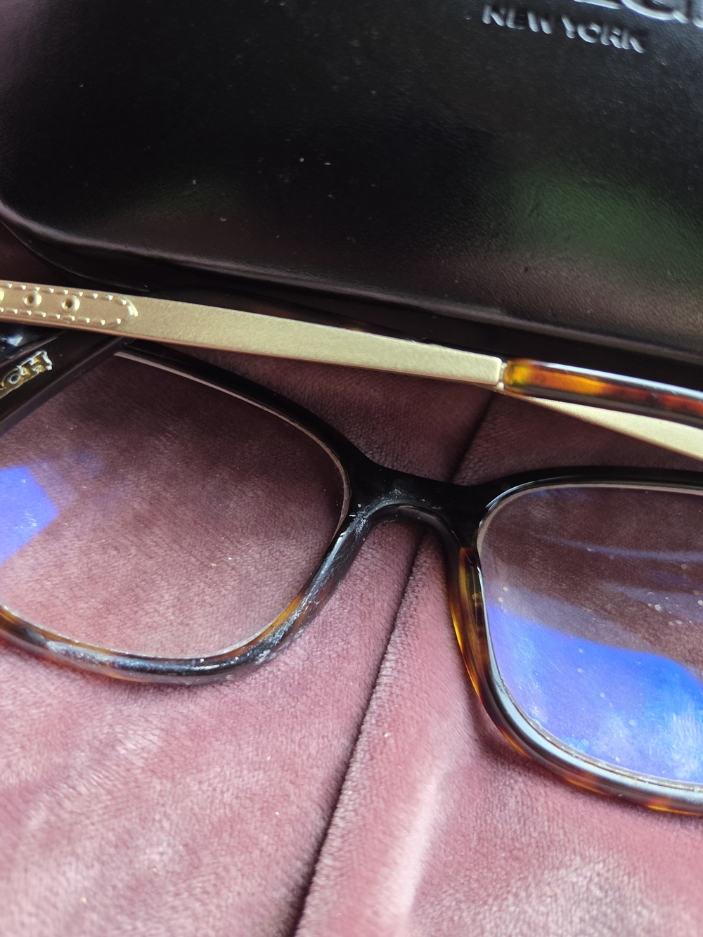 Coach Women's Eyeglasses HC 6113 5485 Dark Tortoise Butterfly Frame 53 18 - Picture 8 of 15